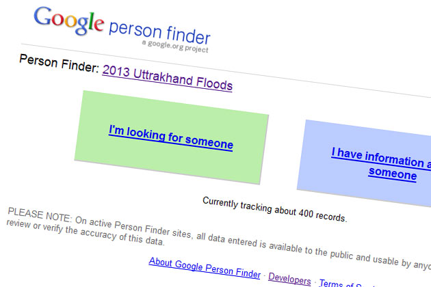 Google Person Finder
