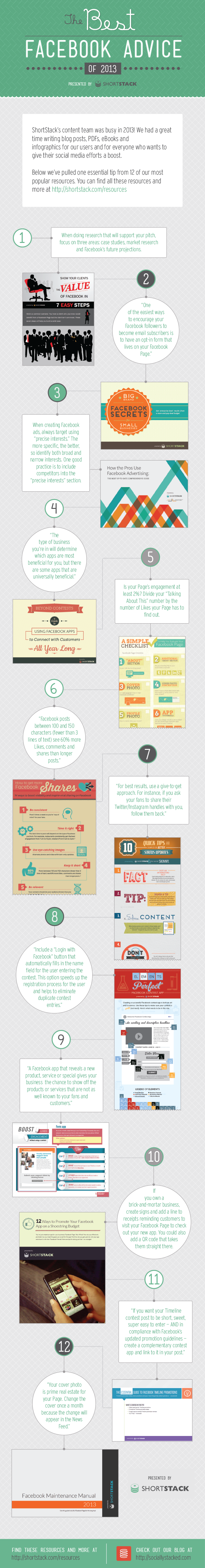 The Best Facebook Advice of 2013 [Infographic]