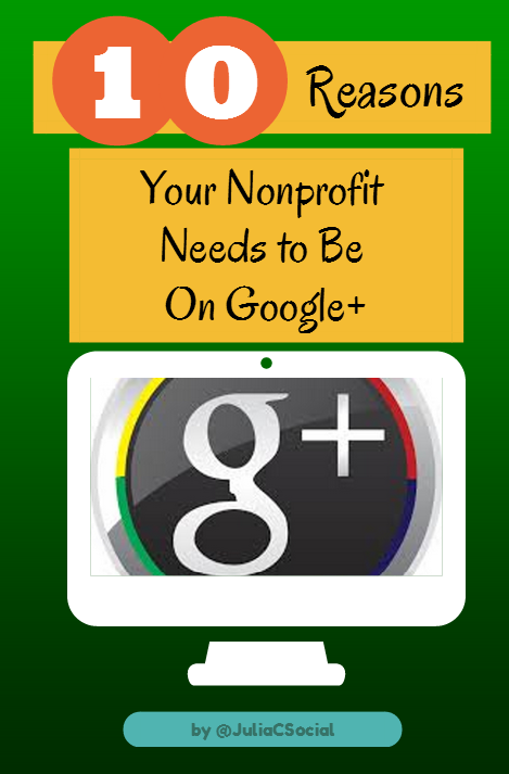 10 reasons your nonprofit needs to explore Google+