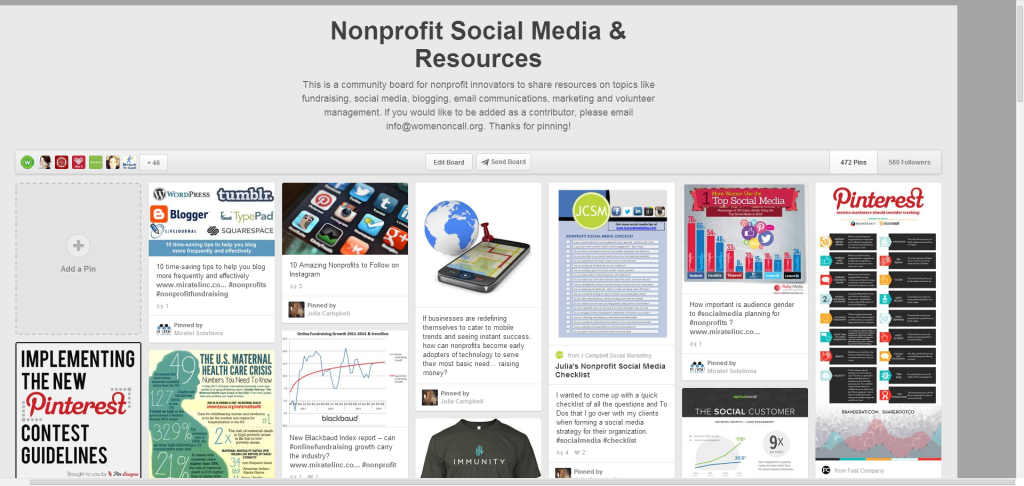 Nonprofit Social Media   Resources on Pinterest