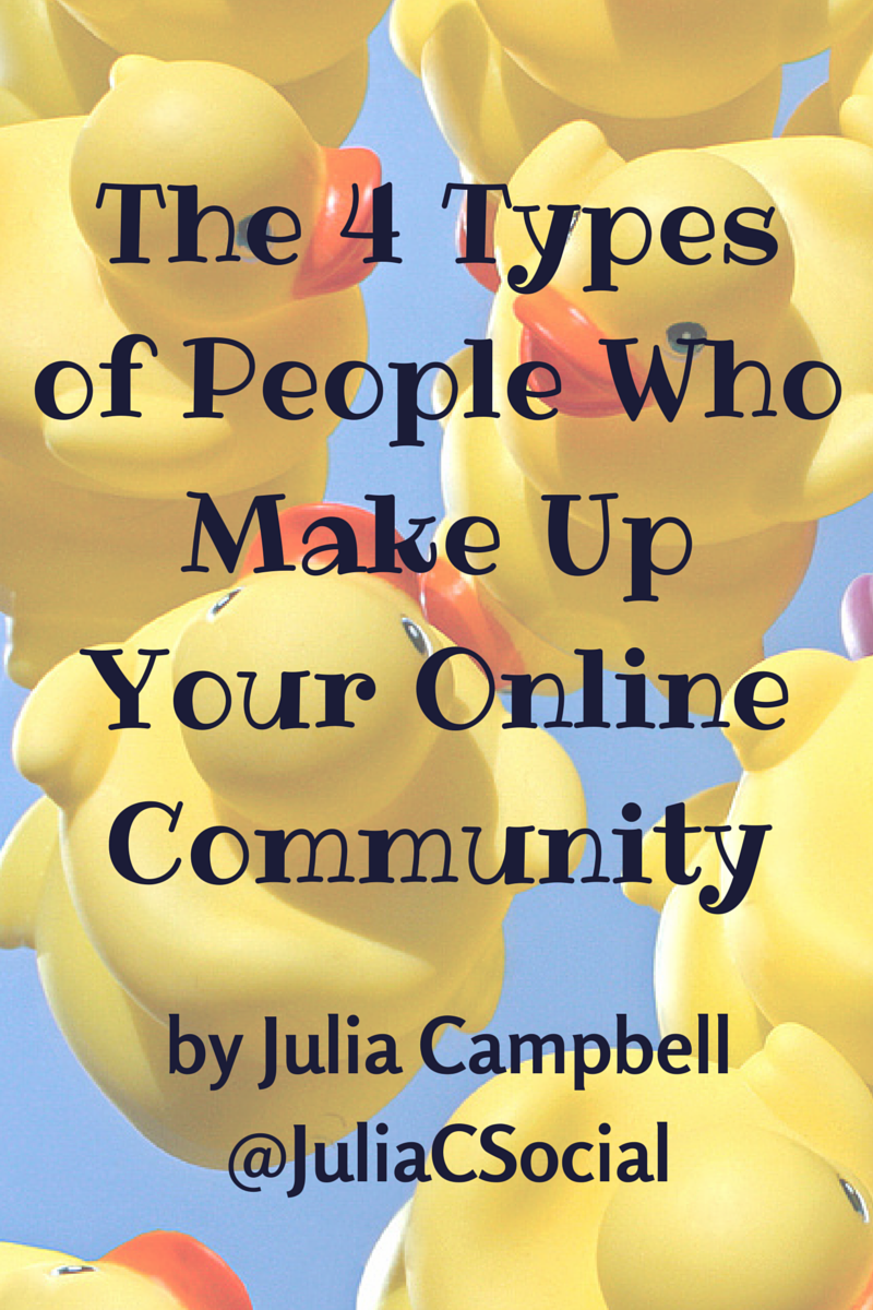 Meet the 4 Types of People Who Make Up Your Online Community [Infographic]