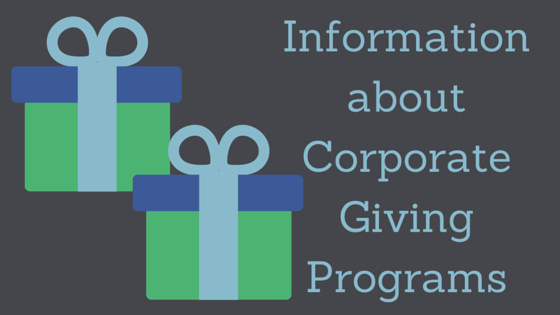 Information About Corporate Giving Programs