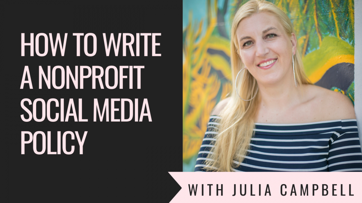 How to Write a Nonprofit Social Media Policy