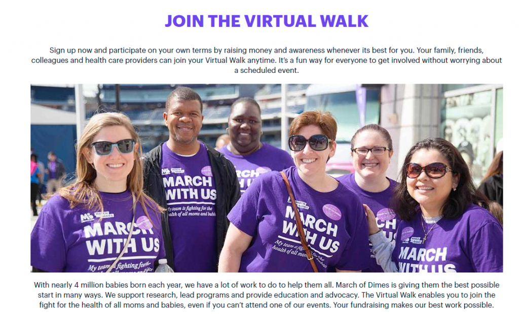 March of Dimes Virtual Walks
