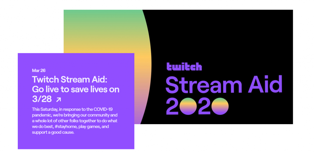 Twitch live stream fundraising