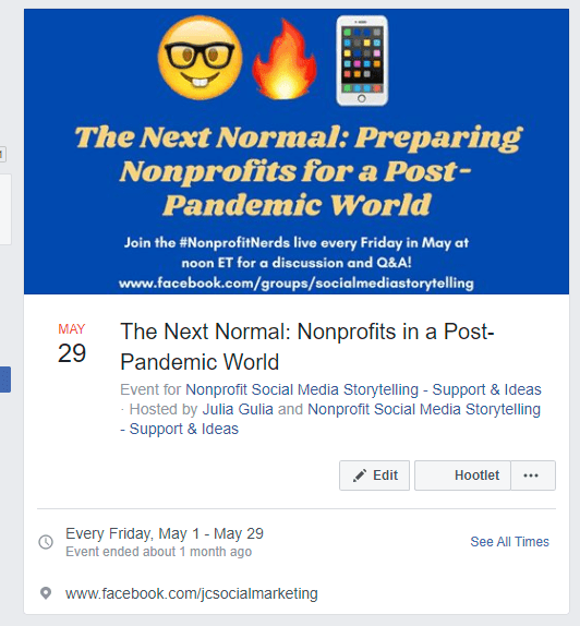 Facebook live for nonprofits