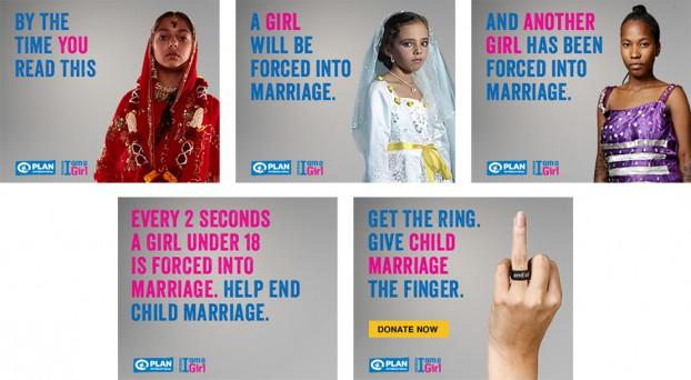 Give child marriage the finger campaign