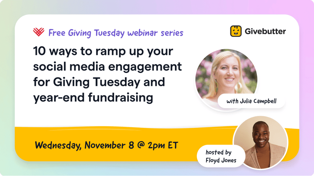 10 ways to ramp up your social media engagement for Giving Tuesday and year-end fundraising
